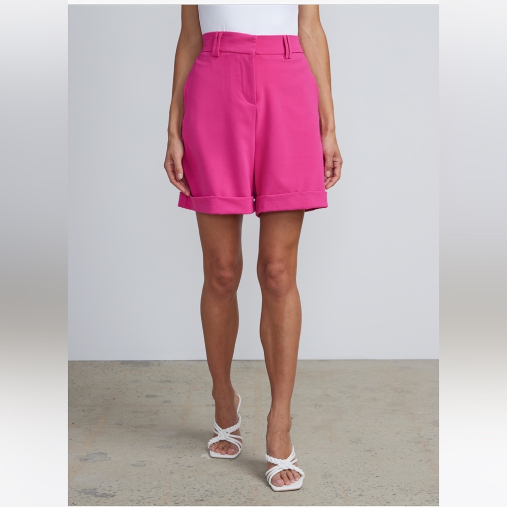 Hot pink Bermuda shorts!!!
